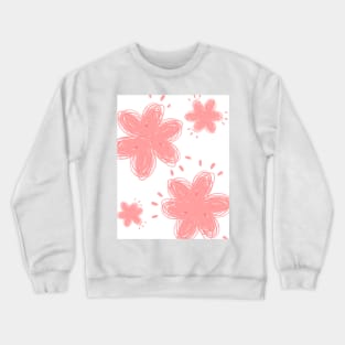 Pink flowers Crewneck Sweatshirt